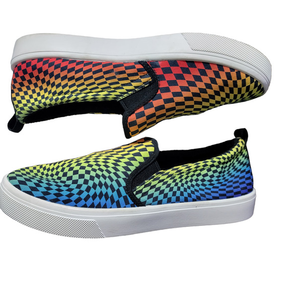 Skechers Shoes - Women's Skechers Psychedelic Rainbow Slip On Sneakers Size 11